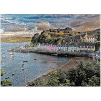Portree at sunset on the Isle of Skye, Scotland - Premium 300 piece puzzle