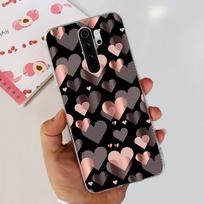Case For Xiaomi Redmi Note 8 Pro Cute Flower Cat Printed Soft Silicone TPU Phone Cases For Redmi Note 8Pro Redmi Note 8 Pro black
