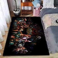 World of Warcraft game printed flannel carpet, non-slip, suitable for bedroom, living room, and children's room decoration 40x60cm( 15x23in )