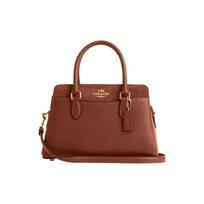 Coach 18 Solid Color Hardware Buckle Pebble Grain Leather Tote Bag Women tote bags Brown CM101-IMR1W Basic Set (Bag+Dust Bag)