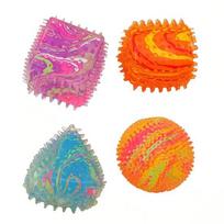 Geometric Slow-Rising Squeeze Toy Soft TPR Fidget for Stress Relief Cute Textured Decompression Gadget for Kids Adults