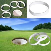 Golf Putting Ring Field Accessory 11cm Diameter White