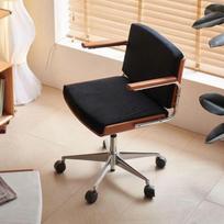 Retro Swivel Office Chair with Armrests: Comfortable Home or Dormitory Desk Chair for Extended Sitting juoda