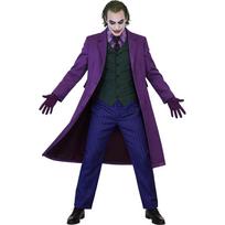 Heath Ledger Džokerio Cosplay Kostiumas: Violetinis lietpaltis ir pilnas komplektas Child 130