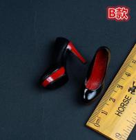 Mastelis 1/6 Madingi aukštakulniai Batai Moteriški Moterims Kasdieniam Dėvėjimui Lėlės Stiletto Batai Imitacija Žaislas Lėlės Batai 12  Phicen Tbleague 1 pair shoes black