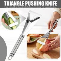 Stainless Steel Triangular Fruit Carving Knife Apple Peeler Corer Kitchen Tool for Chef Fruit Platter Decoration and Food Preparation One Size