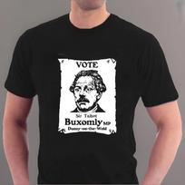 VOTE Sir Talbot Buxomly T-shirt Dunny on the Wold MP Blackadder Tee Sillytees XS