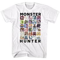 Monster Hunter Let's Hunt White Adult T-Shirt S