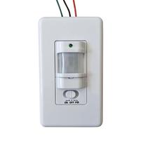 Wall-Mounted 180 Degree Infrared Motion Sensor Human Body Movement Detector Amplifier Type 9m Detection Range Indoor/Outdoor Use plastic