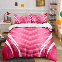 Pink chevron and lightning. Bedding sets Duvet cover sets Duvet covers Pillowcases(1*Duvet Cover 2*Pillowcases without duvet insert) 135x200cm