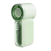 6 Gear Wind Mini Portable Fan Air Turbo Tech USB Rechargeable Fan Pocket Fan  Makeup Setting žalia
