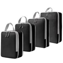 4/6pcs Compressible Packing Travel Storage Bag Cubes Waterproof Suitcase Nylon Portable With Handbag Luggage Organizer Ryanai