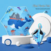 Nanqiao Kids' Pirate Fish Reflective UV Sun & Rain Umbrella