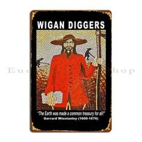 Wigan Diggers Festival Mosaic Metal Plaque Mural Mural Garage Wall Decor Character Tin Sign Poster 20x30cm（7.8x11.8inch）