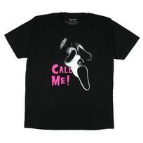 Ghost Face T-Shirt Men’s Glitch Mask Call Me Graphic Print Crewneck T-Shirt M