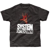 SYSTEM OF A DOWN RED HAND T-SHIRT M