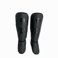 Lekaro Adult Professional Fighting Leg Guards Boxing Shin Guards Fighting Protective Gear Instep Protection Fighting Equipment L tamsiai pilka spalva