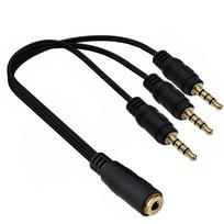 3 Way Auxes Splitter Cable 3.5mm Female to Triple Male Jacks Fast Speed Data Transfer Travel Friendly Design 1
