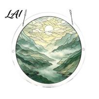 Suncatcher Puzzle Pendant Light Refraction Show Acrylic Home Decor Puzzle Colorful Sunlight Patterns Window Hanging Decoration Transparent Art P