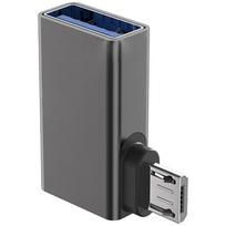 Portable USB A to MicroUSB OTG Adapters Aluminum Housing For Connectivitys Between USB Devices And Mobiles juoda