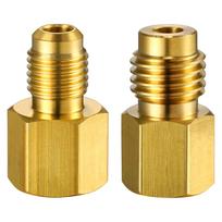 R134A Brass Refrigerant Tank Adapter to R12 Fitting Adapter For Air Conditioner 1