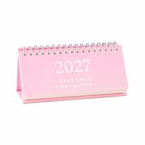 Mini Standing Calendar Standing Monthly Planner New Flip Calendar  Home Office Pink