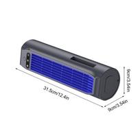 Portable Air Conditioner Fan 3000mAh Quiet Desktop Tower Fan  Non-drilling Circulating Fan 3 Speeds Adjustable pilka spalva