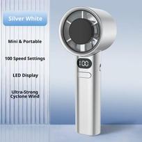 Hot Portable Handheld Fan High-speed Powerful USB RechargeableFans LED Display Essential For Summer Travel MINI  Fan