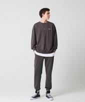 Moz Moz [Set] 5-Color Color Chip Sweatshirt Jogger Terry Tracksuit Set Plus Size Blue/2