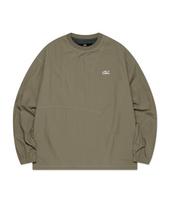 Lmc Nylon Curved Dart Crewneck Khaki Khaki/S