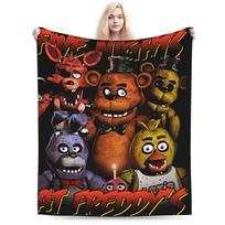 Springtrap FNAF At Freddys Flannel Blanket Soft Warm Bedding Throws for Couch Bed Decorative Fashion Bedspread Sofa Bed Cover Size: 75*100cm, Weight: 230 GSM