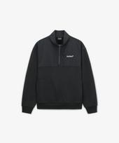 Supra Triangle Wappen Point Ripstop Woven Contrast Half-Zip Sweatshirt Bks/M