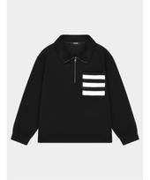 Custom Us Turtleneck Fur Contrast Half-Zip Sweatshirt Cxs24Wkkta08 Bla Black/M