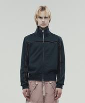 The Vinyl House Line Full Zip Sweatshirts Charcoal (Vh2Dfum481A) Charcoal/S
