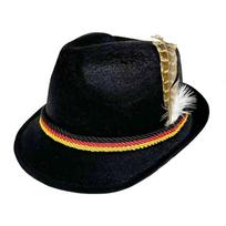 Dress Up Oktoberfest Hat Bavarian Costume Cosplay Cap Outdoor Events Feather Decors Hat  Halloween black