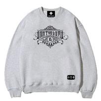 Eight Volume Ev E Emblem Unison Terry Oversized Sweatshirt (Gray) Gray/L