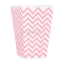 12pcs/pack, Pink Paper Popcorn Boxes, Striped Polka Dot Candy Box For Party Favor Great For Home Movie Theater Carnival 12 pcs