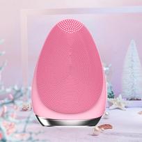 Beauty Device Silicone Face Cleansing Brush Facial Deep Pore Skin Care Scrub Cleanser Tool Portable Beauty Soft Face Scrubber Usb Recharge rožinė