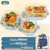Sealed High Borosilicate Glass Lunch Box