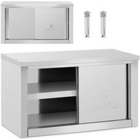 Szafa ścienna gastronomiczna z drzwiami przesuwanymi stal 120 kg 90 x 40 x 50 cm