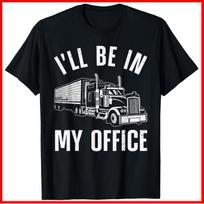 Funny Trucker Big Rig Trucker Truck Driver Black Cotton T-Shirt S-5XL XXXXL