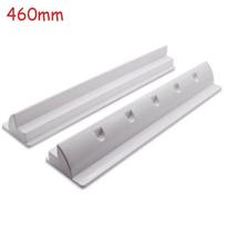 2Pcs/Set Solar Panels Spoiler Bracket ABS Plastic Long Side Photovoltaic Panel Mounting Holder For RV Yacht Boat Motorhome White 460mm