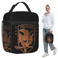 Foxhound Special Forces Group Metal Gear Solid Insulated Lunch Bag for Kids School Cooler Thermal Food Box Tote Lunch Boxes One Size