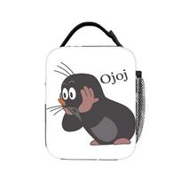 The Little Mole Krtek Ojoj Lunch Bag  Casual Lunch Box Picnic Convenient Thermal Lunch Bags For Women Oxford Custom Cooler Bag One Size