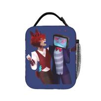 Radiostatic Vox Alastor Insulated Lunch Bags Portable  Meal Container Thermal Bag Tote Lunch Box School  Outdoor Food Bag One Size