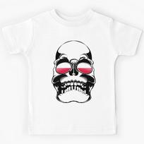 Poland 2018 Football World Cup Skull Kids T-Shirt 120