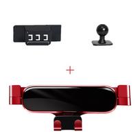 Car Mobile Phone Holder For Volkswagen Tiguan Polo Golf 2010-2021 360 Degree Rotating GPS Special Mount Support Bracket raudona
