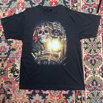 Vintage Pirate Party Skull T-Shirt Rock Chang Graphic Print Size XL L