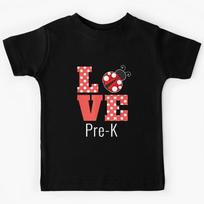 Love Pre-K Back To School Ladybug T-Shirt Kids T-Shirt 160