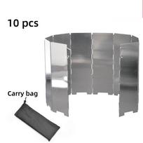 Outdoor Gas Stove Windshield Foldable Gas Camping Burner Survival Accessories Camper Supplie Folding Outdoor Stove Windscreen
